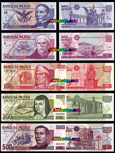 Mexico Banknotes Mexico Paper Money Catalog And Mexican Currency History